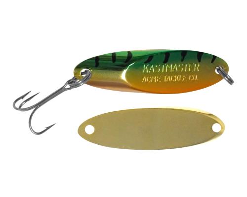 acme kastmaster fishing lures gold Baitfish Foil Firetiger; 1/4 oz Available in 8 colors and 6 sizes. Acme SW11TGG 1/2oz Gold/Gold Kastmaster