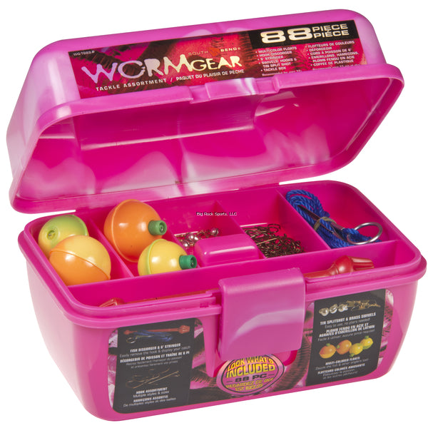 Worm Gear 88 Piece Loaded Tackle Box Set