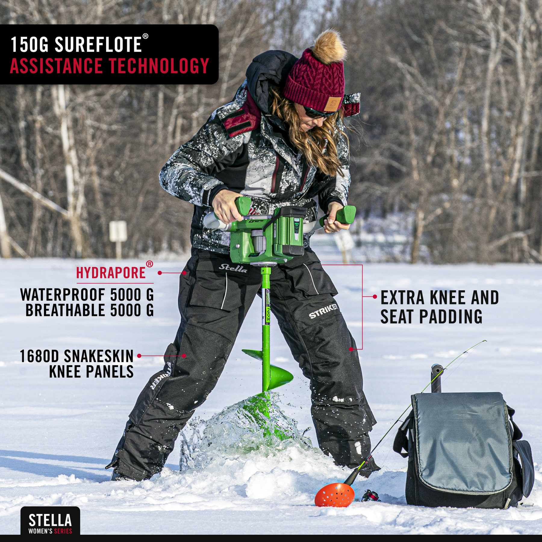 Stella Women's Ice Fishing Jacket And Bibs Striker Women's