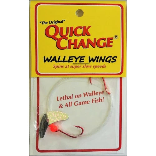 Quick Change Walleye Wing 2 Hook Harness