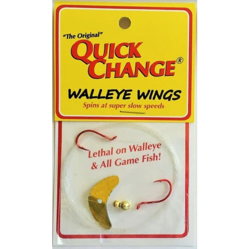 Quick Change Walleye Wing 2 Hook Harness