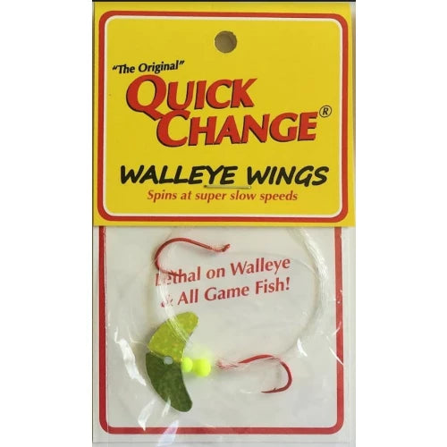 Quick Change Walleye Wing 2 Hook Harness