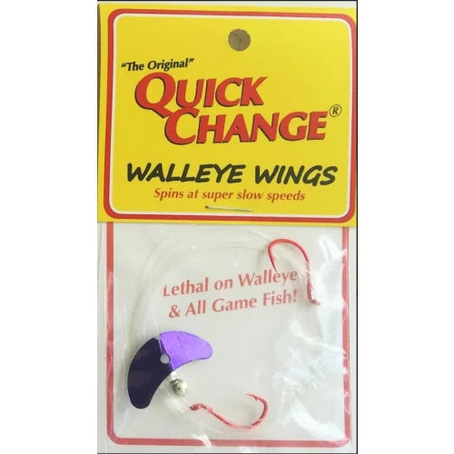 Quick Change Walleye Wing 2 Hook Harness