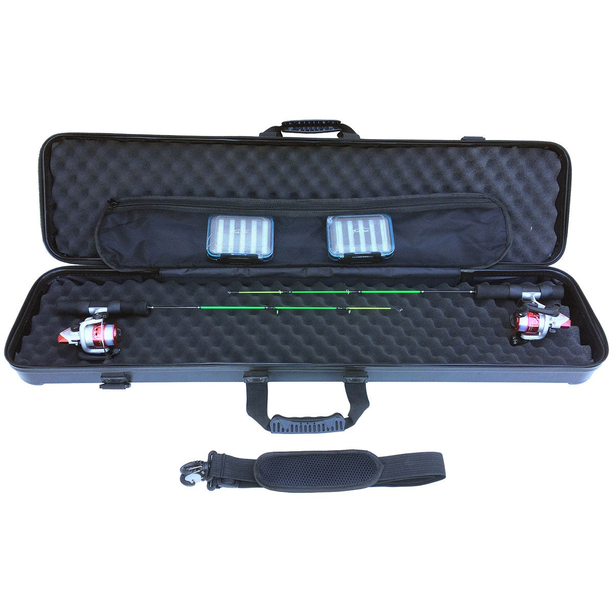 Trophy Angler Hybrid Hard-Sided Ice Rod Case