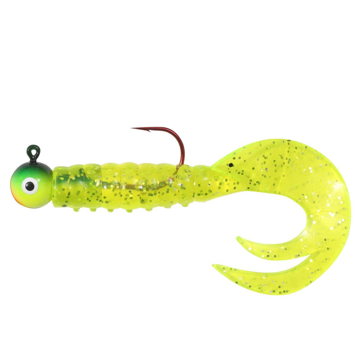 Northland Tackle Rigged Gum-Ball Jig Grub 1/8oz / Firetiger