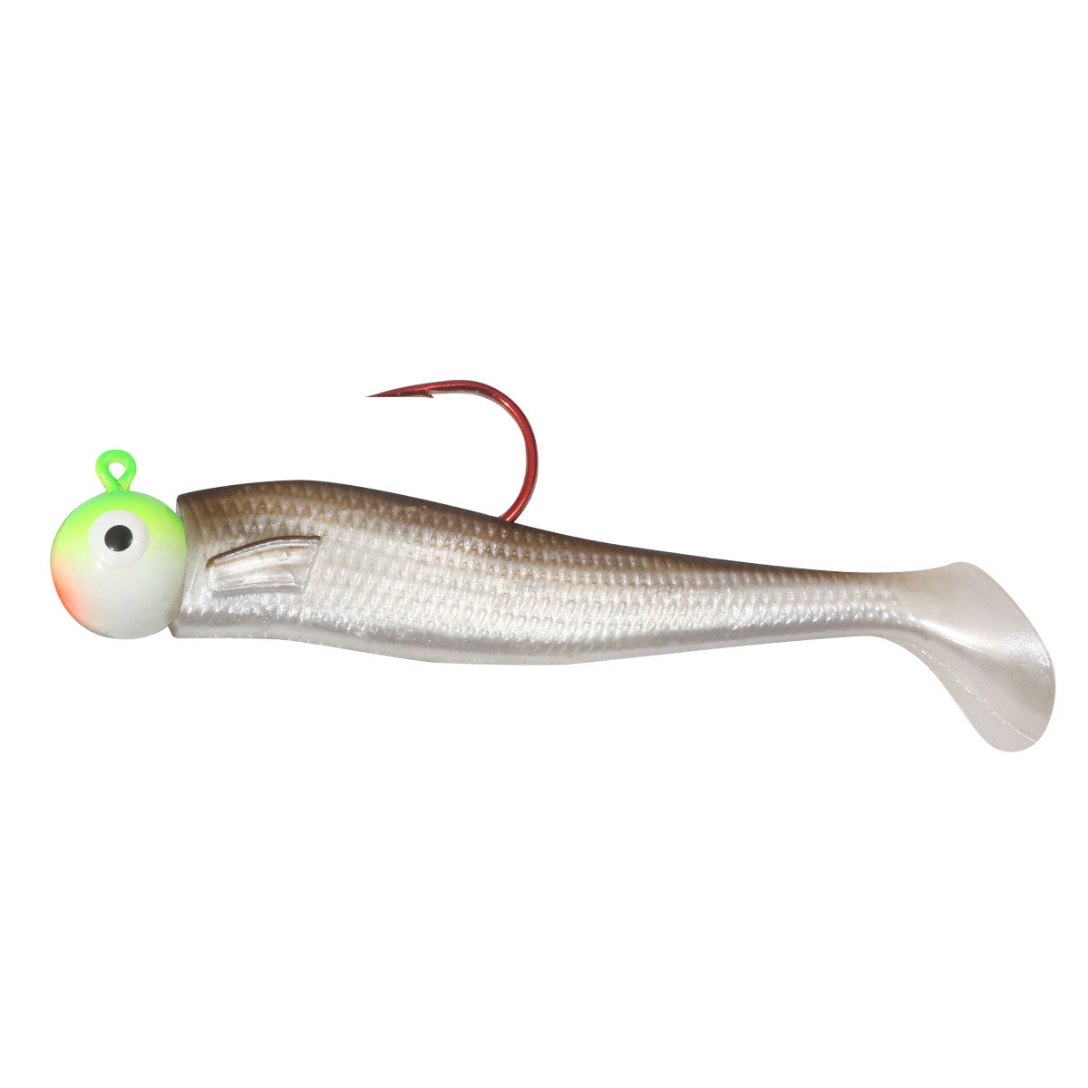 ball tail fishing lures Livingston Critter standing up for bottom contact applications while also reducing sink rates with the use of heavier jigheads Kwigglers Junior Ball Tail Shad