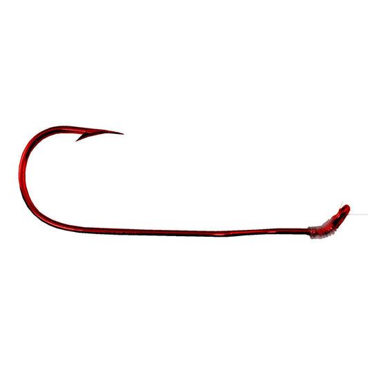 Tru-Turn Snelled Red Aberdeen Hooks