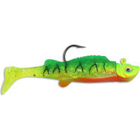 bait mimicking insertable fishing lure Keenjorika 3Pcs Lifelike Swimbait Lure, Realistic Hard with 3D Eyes, Built-in Rattle, Wobbling Vibration & Natural Swimming Action, Slow Sinking for Bass, Pike Walleye Trout Fishing Northland Mimic Minnow Shad 2-Pack