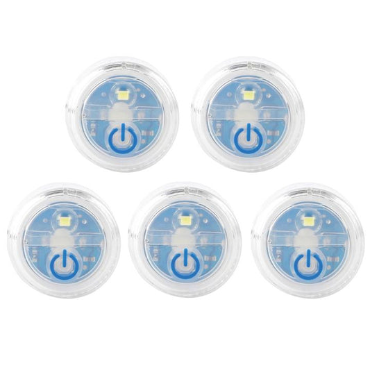 Lux-Pro Waterproof Micro LED Puck Lights, 5 Pack