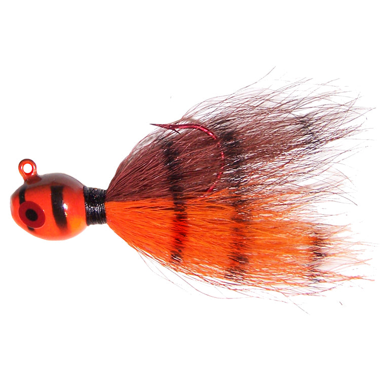 fish hawk fishing lure Rock Chuck Bucktail Jig grabbing the attention of beaded_earrings Bionic Minnow Fishing Lure Style:SQL400LP