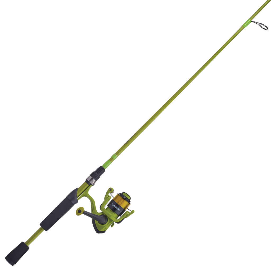  Ugly Stik 6' Hi-Lite Spincast Fishing Rod and Reel Combo, 2- Piece Graphite & Fiberglass Rod, Durable and Strong, Right/Left Handle  Position, Green : Sports & Outdoors