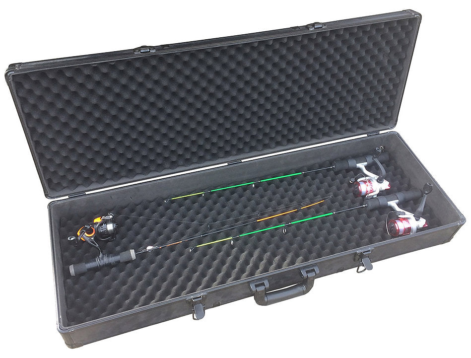 Trophy Angler Black Widow Hard-Sides Ice Rod Case