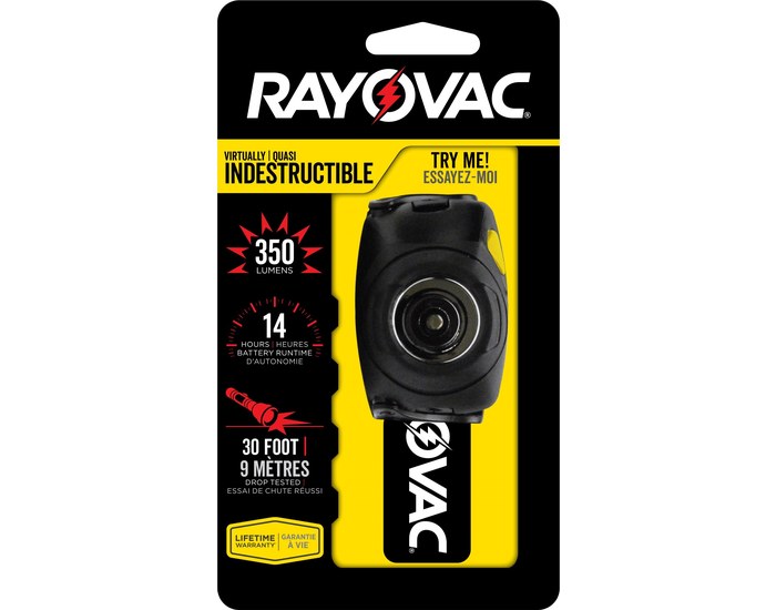 Rayovac Virtually Indestructable Head Lamp - 350 Lumens