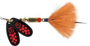 Mepps BFD5T FL2-O Double Blade Black Fury In-Line Spinner, 1/2 oz Mepps BFD5T FL2-O Double Blade Black Fury In-Line Spinner, 1/2 oz