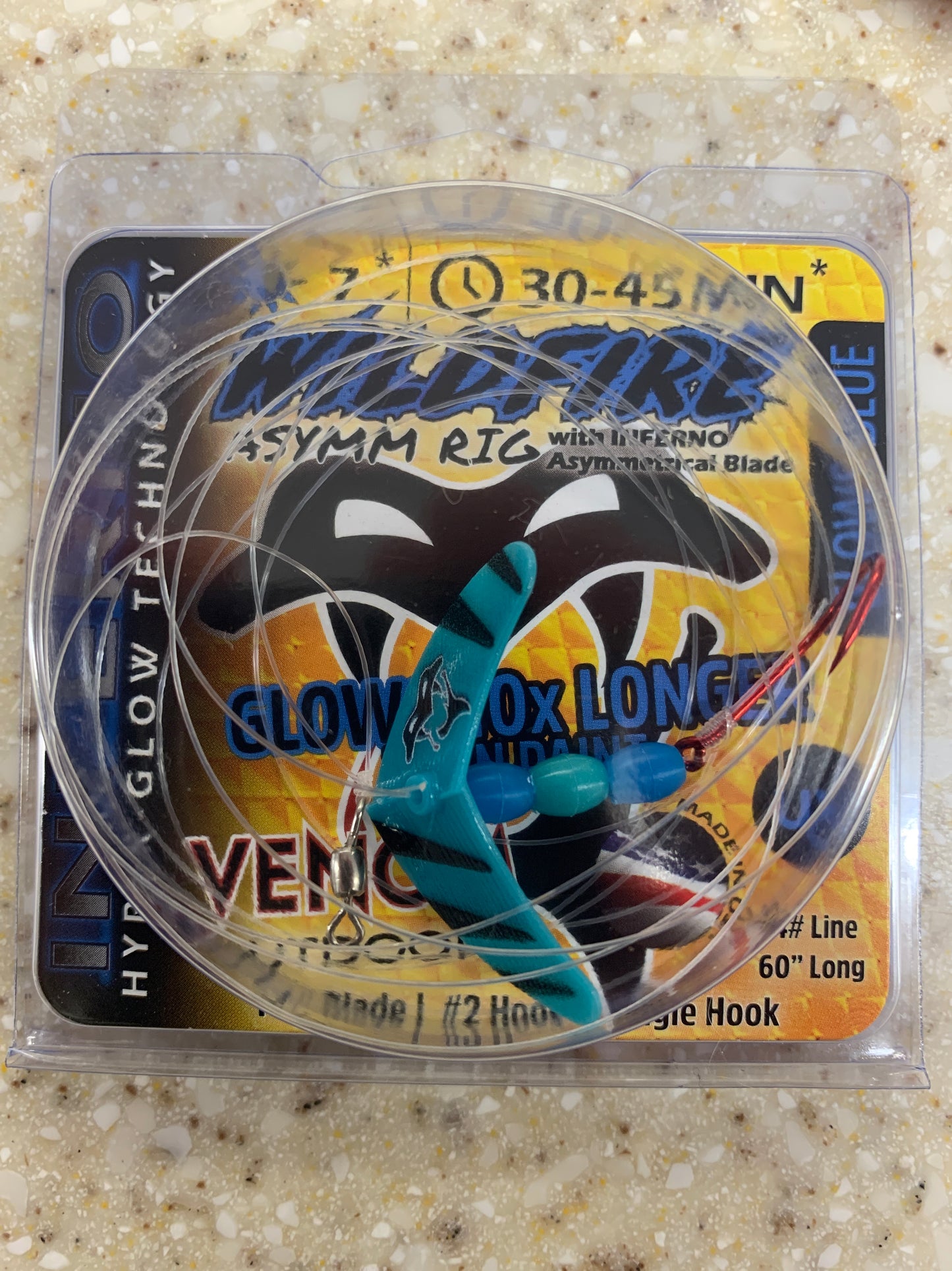 Venom Wildfire Asymm Bait Hook Rig