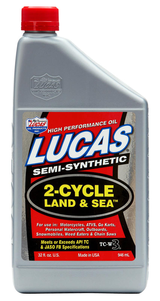 Lucas Oil 2-Cycle Land and Sea Oil - 1 Quart