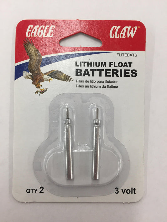 Eagle Claw Lithium Float Batteries 2PK